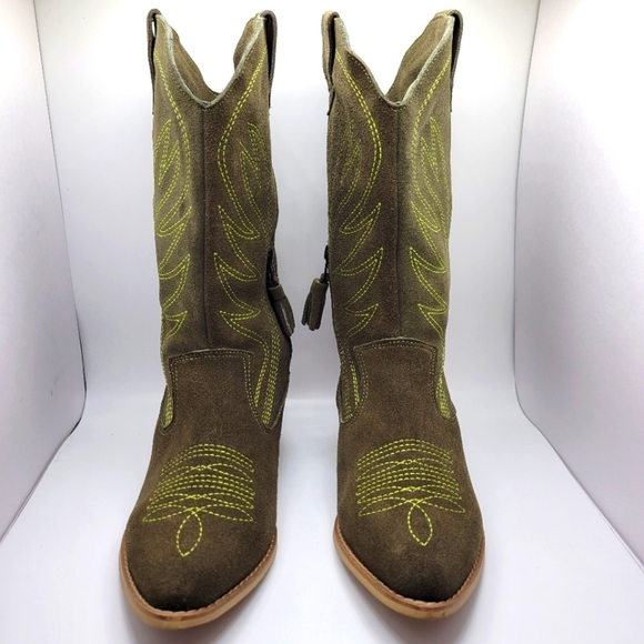 SILVIA COBOS Rodeo Green Boots - Picture 3 of 13